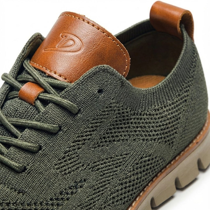 Men's Breathable Mesh Lace-Up Casual Sneakers