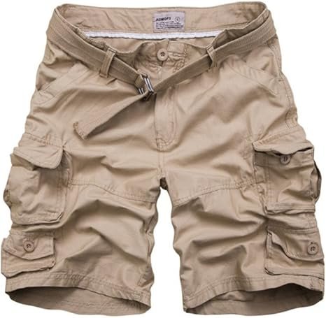 Men's Relaxed-Fit Camouflage Cargo Shorts - Khaki