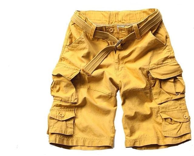 Men's Relaxed-Fit Camouflage Cargo Shorts - Gelb
