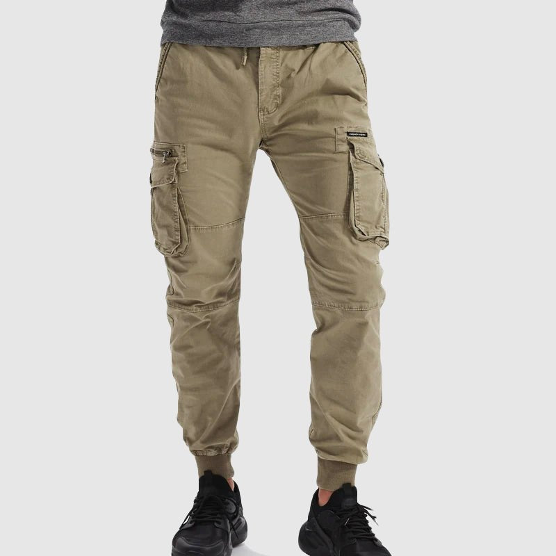 Men's Tactical Cargo Jogger Pants with Multiple Pockets