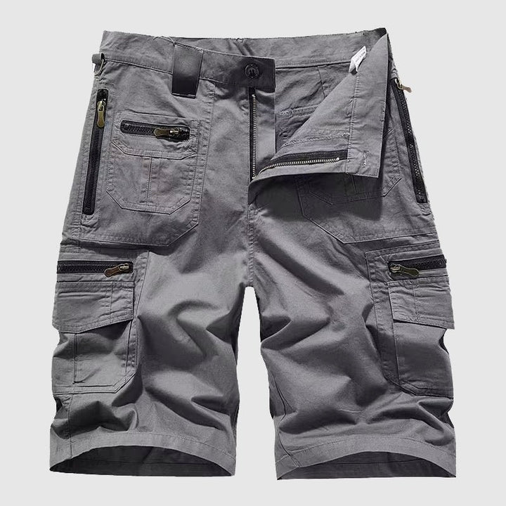 Men's Tactical Multi-Pocket Cargo Shorts - Gray