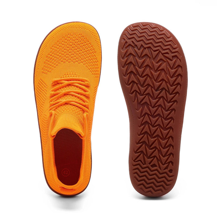 Unisex Lightweight Breathable Barefoot Minimalist Sneakers - Orange