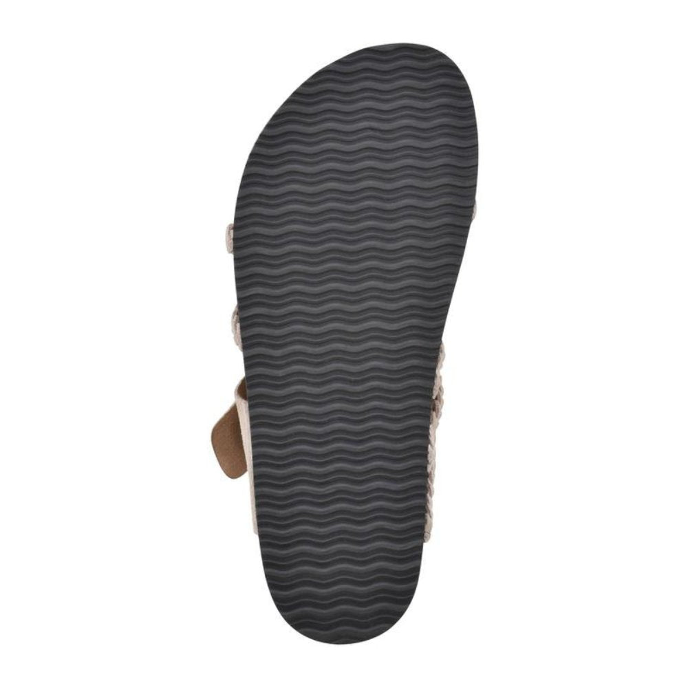 Women's Braided Buckle Toe-Loop Sandals