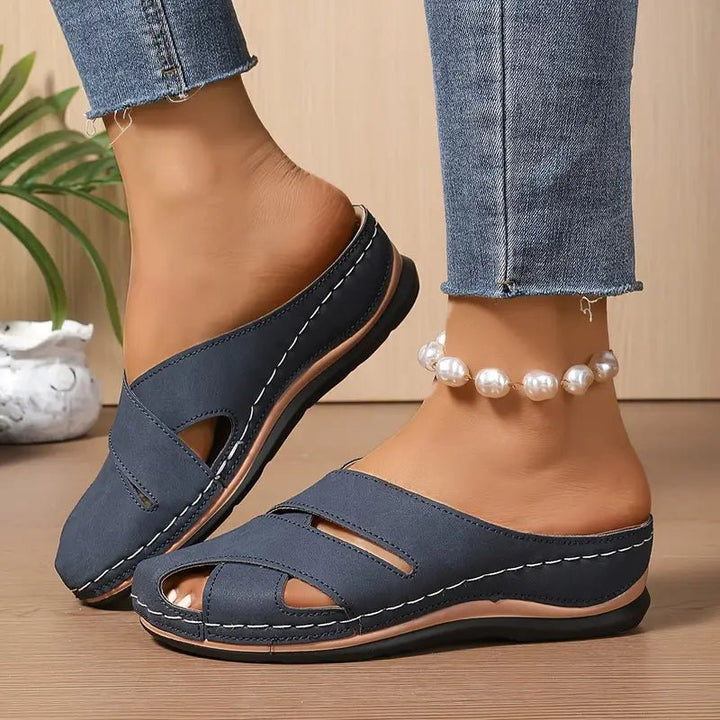 Women's Breathable Cushioned Slip-On Sandals