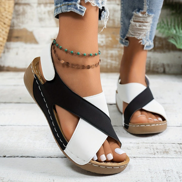 Women's Crossover Platform Sandals