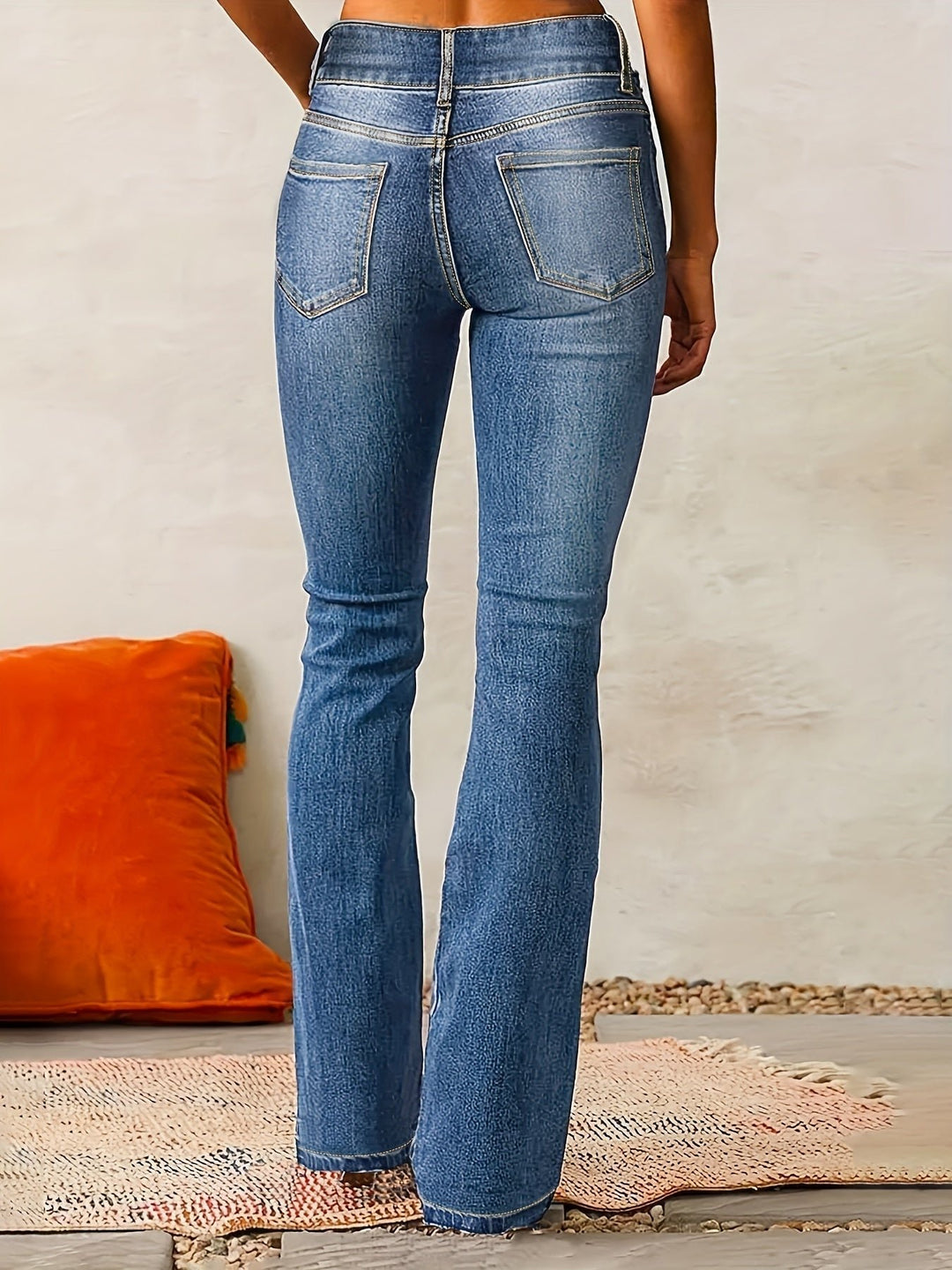 Women's High-Rise Bootcut Stretch Denim Jeans