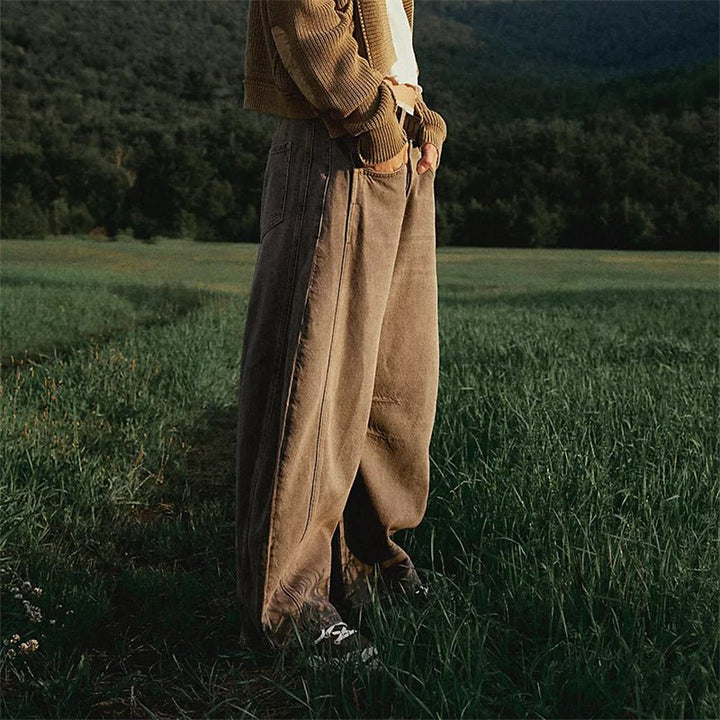 Women's High-Waist Barrel-Leg Relaxed-Fit Denim Jeans