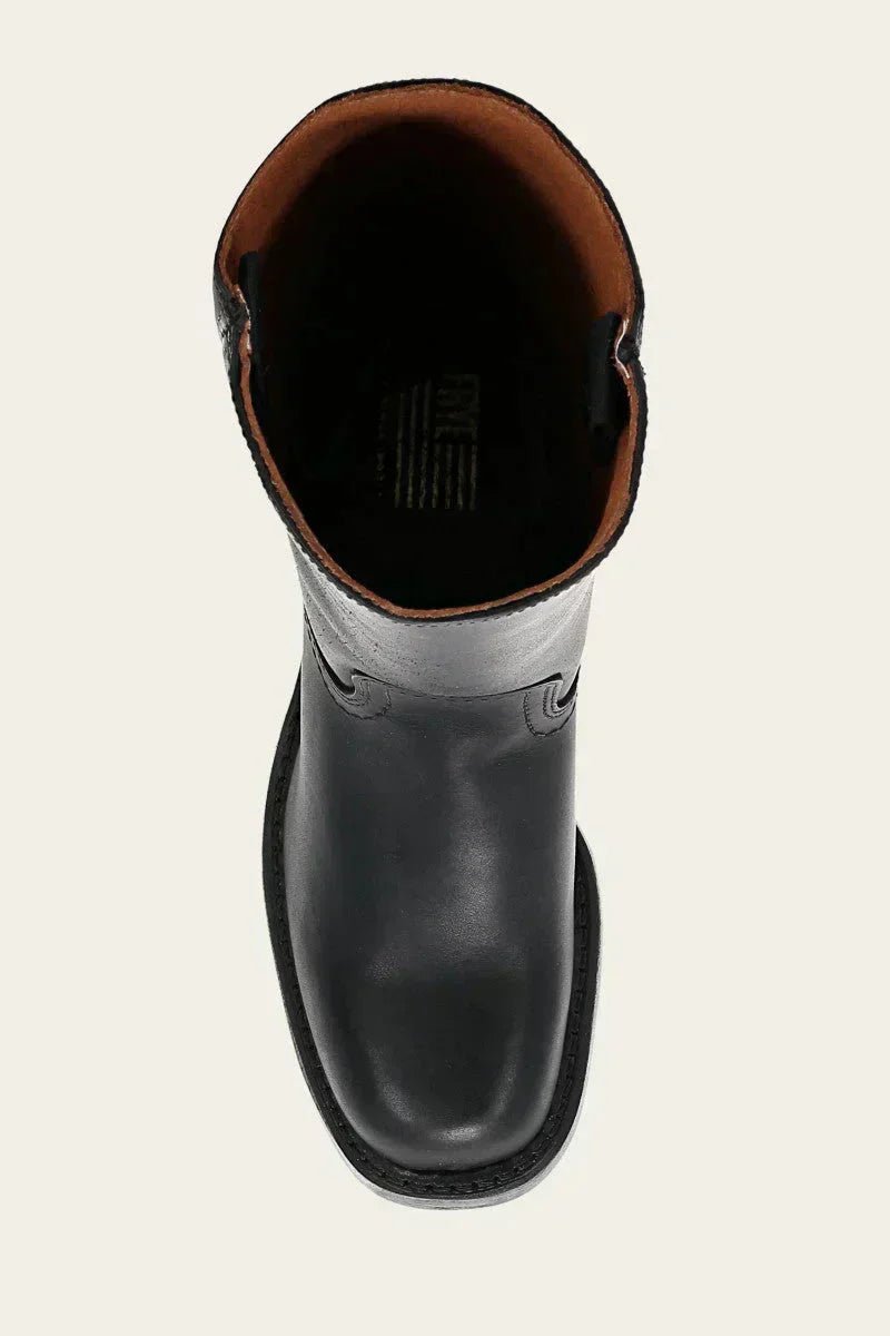 Women's Knee-High Leather Block-Heel Boots