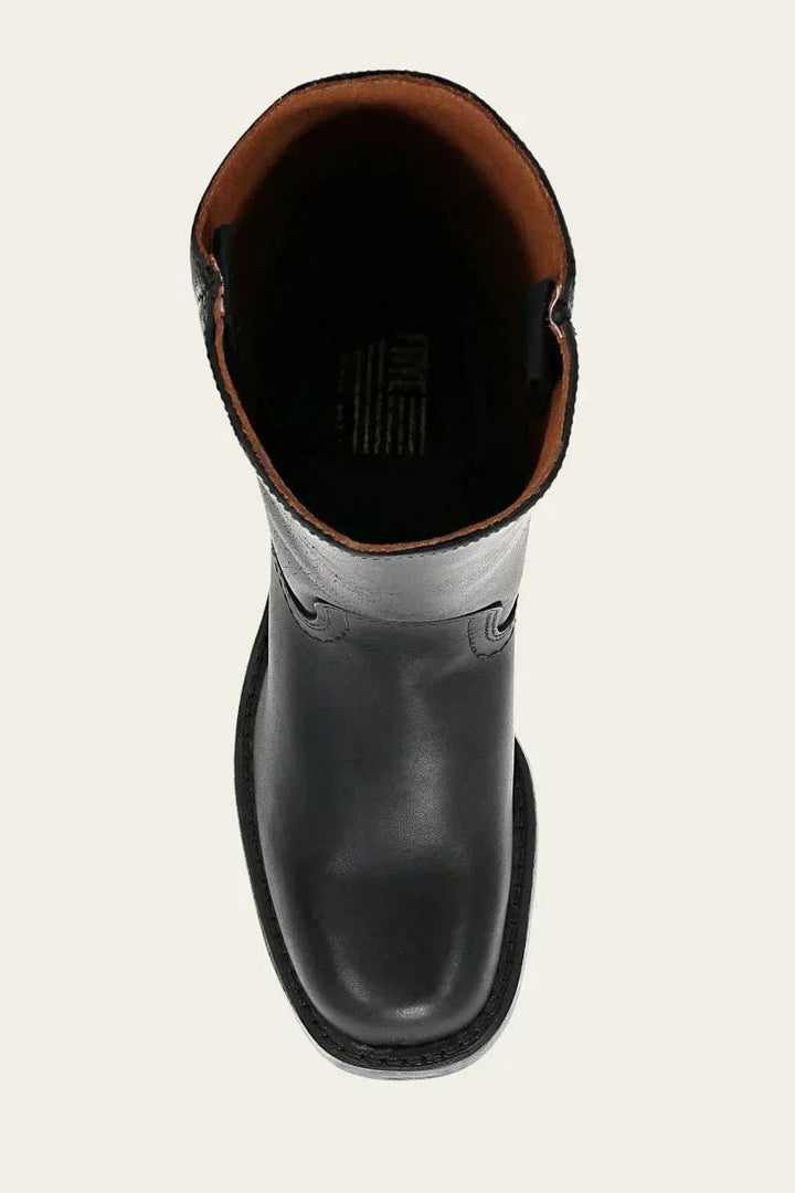 Women's Knee-High Leather Block-Heel Boots