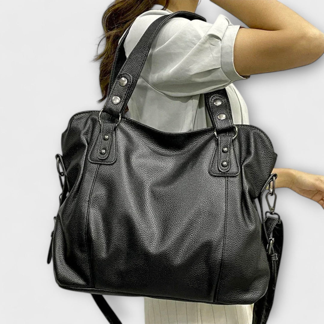 Women's Large Capacity Soft Leather Hobo Shoulder Bag