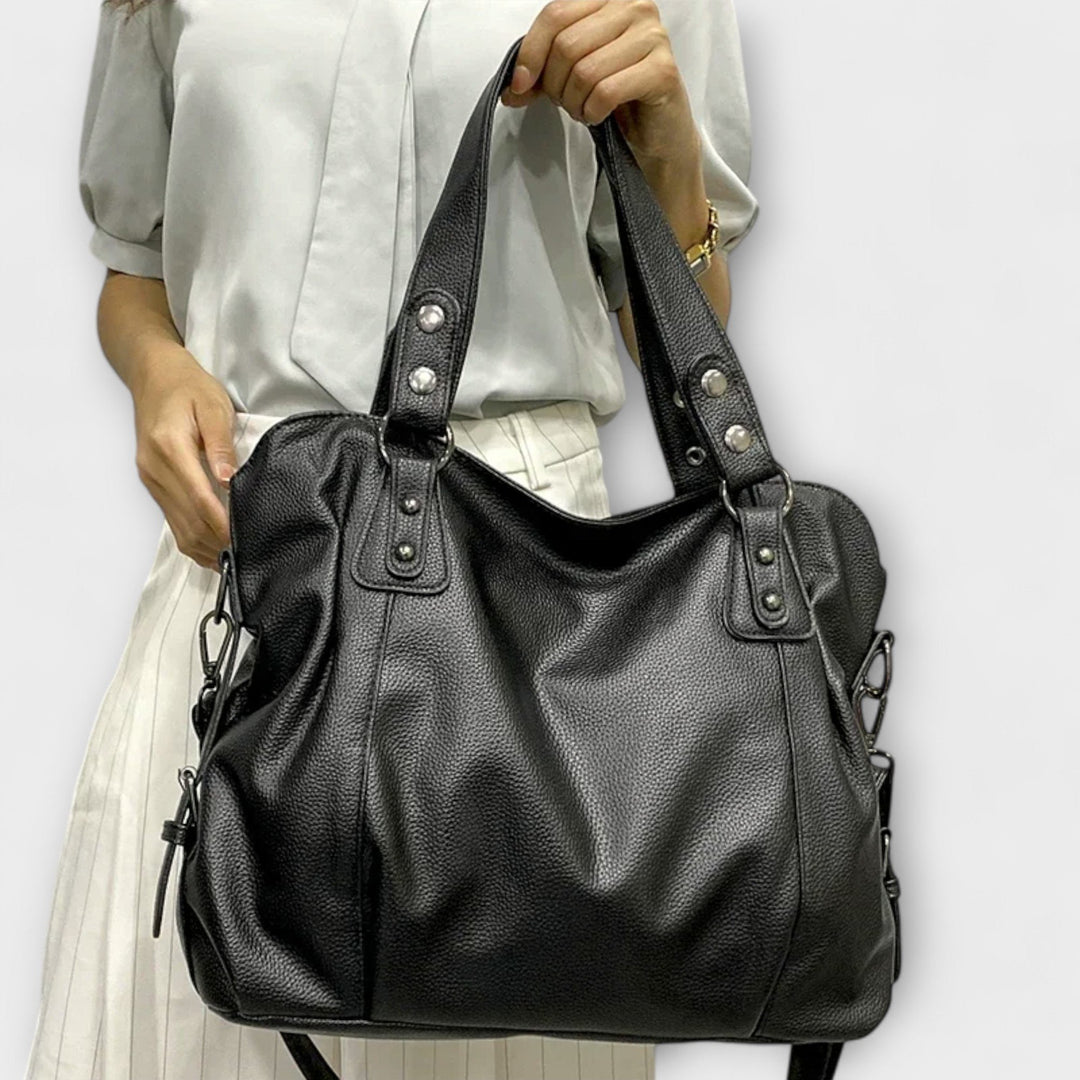 Women's Large Capacity Soft Leather Hobo Shoulder Bag