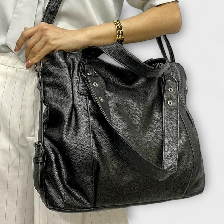 Women's Large Capacity Soft Leather Hobo Shoulder Bag