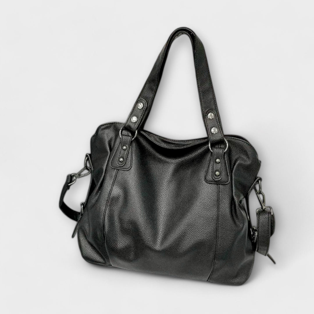 Women's Large Capacity Soft Leather Hobo Shoulder Bag
