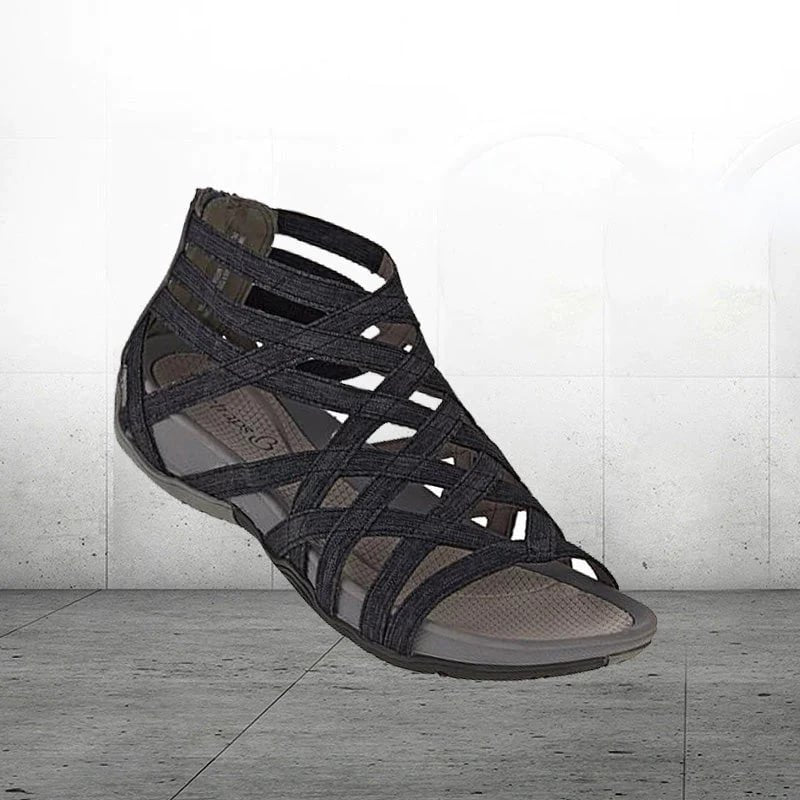 Women's Orthopedic Adjustable Strappy Flat Sandals