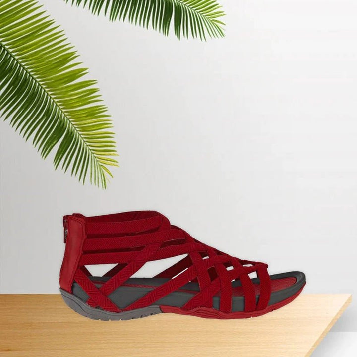 Women's Orthopedic Adjustable Strappy Flat Sandals