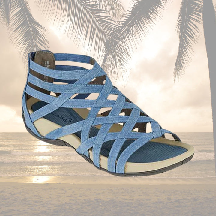 Women's Orthopedic Adjustable Strappy Flat Sandals