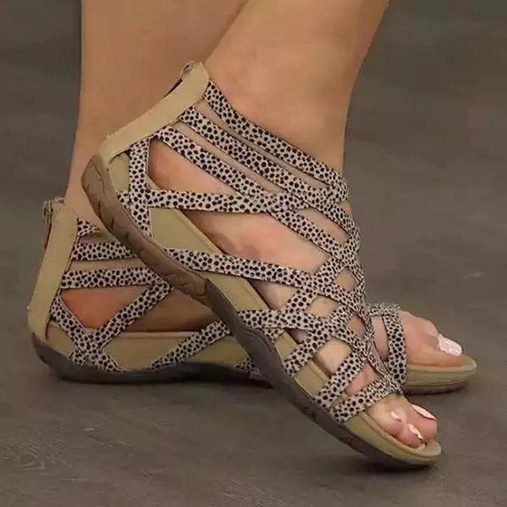 Women's Orthopedic Adjustable Strappy Flat Sandals