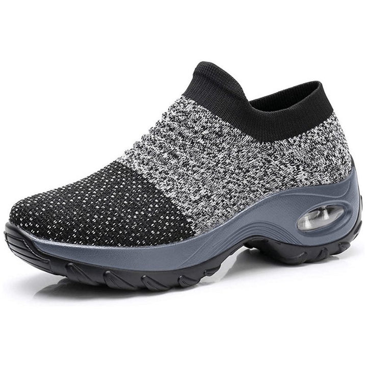 Women's Orthopedic Air-Cushioned Slip-On Sneakers - Gray