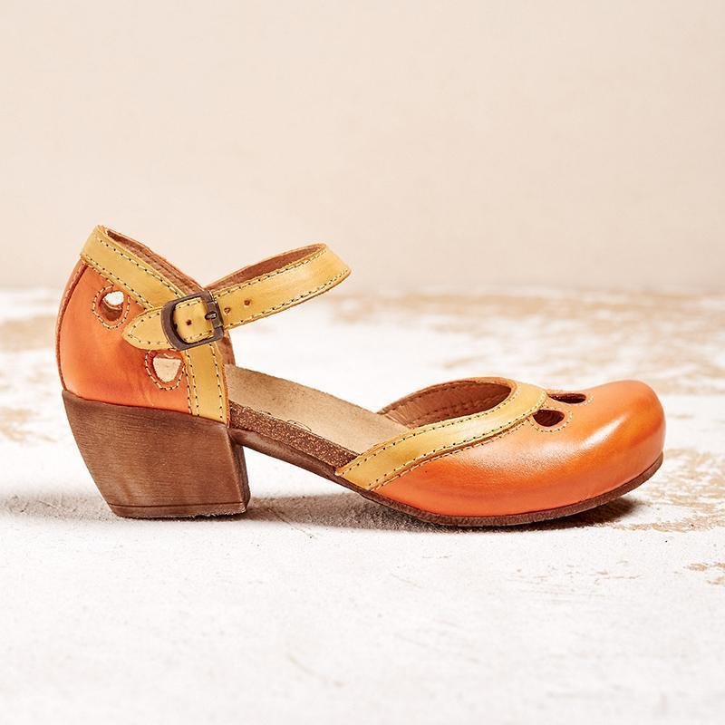 Women's Orthopedic Ankle-Strap Low-Heel Sandals