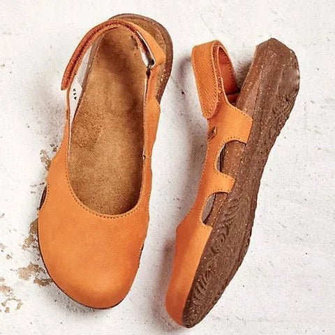 Women's Orthopedic Arch Support Adjustable Ankle Strap Sandals - Orange