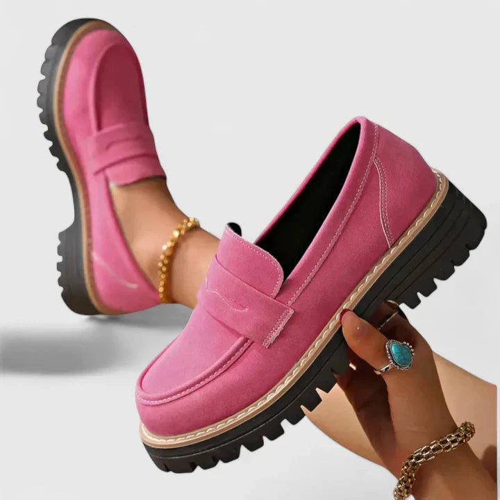 Women's Orthopedic Arch-Support Slip-On Loafers - Pink