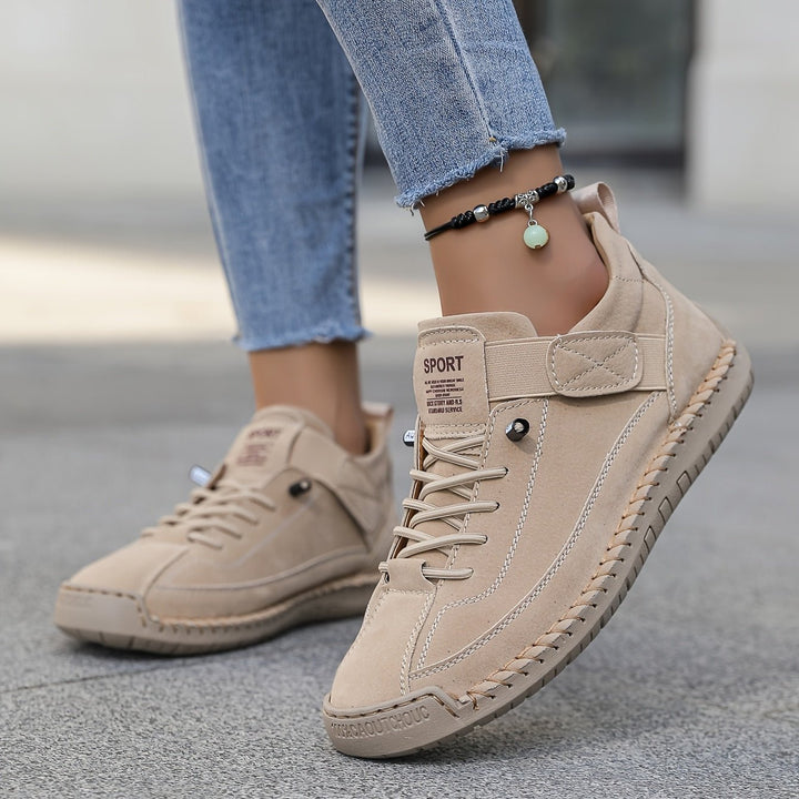 Women's Orthopedic Ergonomic Slip-On Sneakers - Beige