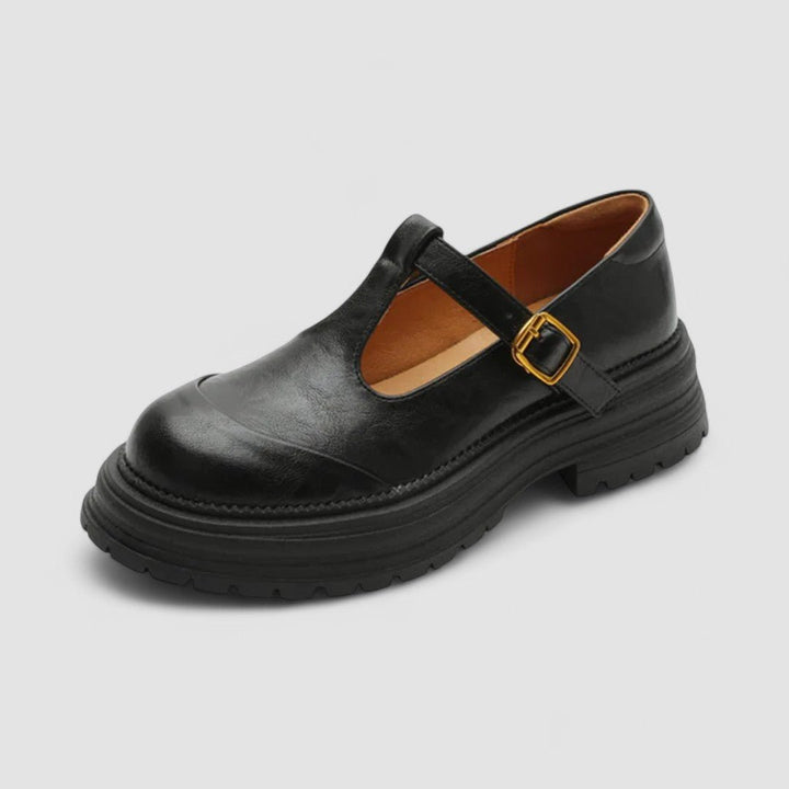 Women's Orthopedic Leather T-Strap Mary Jane Shoes