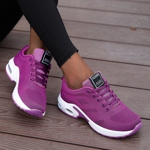 Women's Orthopedic Memory-Foam Athletic Sneakers - Paars