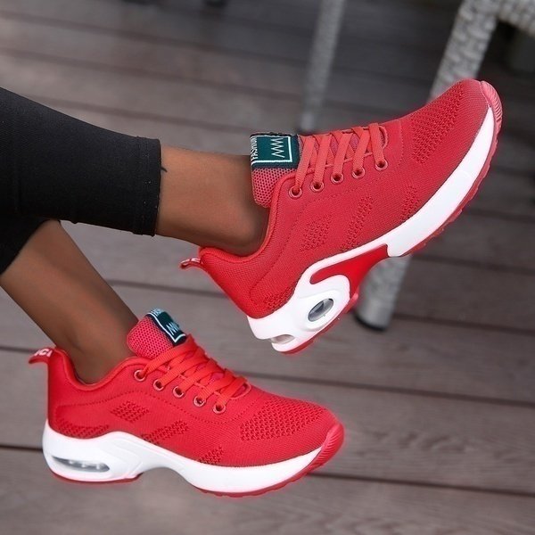 Women's Orthopedic Memory-Foam Athletic Sneakers - Rood