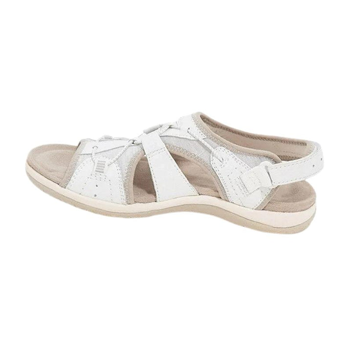 Women's Orthopedic Memory-Foam Closed-Toe Summer Sandals - White