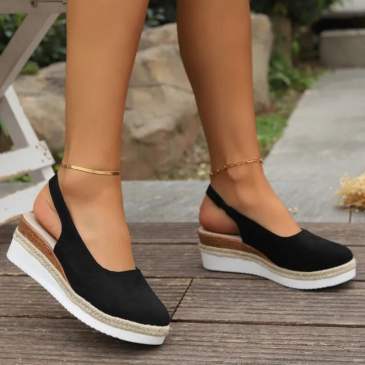 Women's Orthopedic Platform Espadrille Slip-On Sneakers