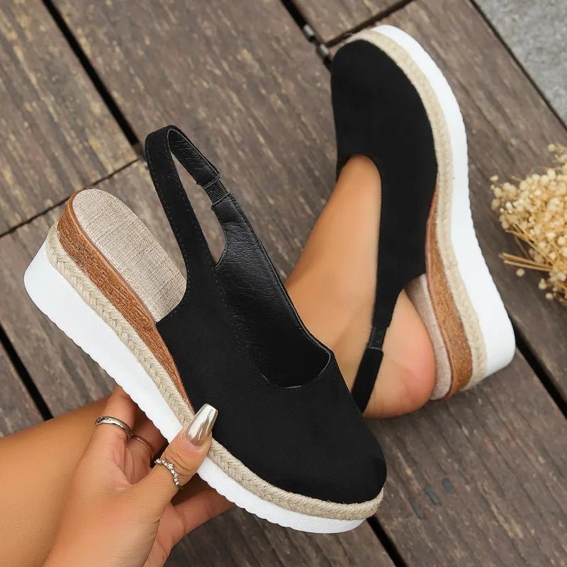 Women's Orthopedic Platform Espadrille Slip-On Sneakers