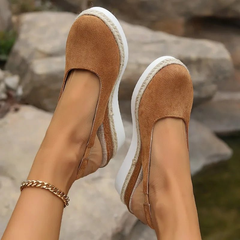 Women's Orthopedic Platform Espadrille Slip-On Sneakers