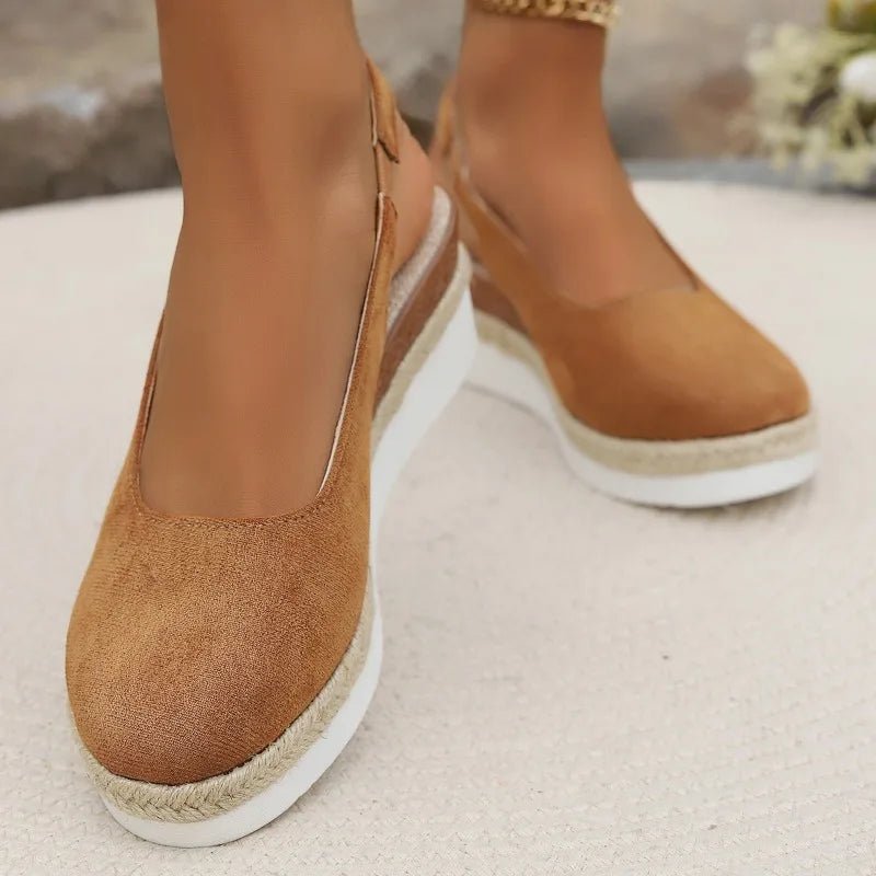 Women's Orthopedic Platform Espadrille Slip-On Sneakers