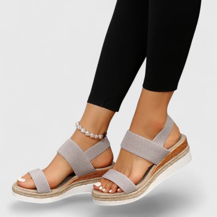 Women's Orthopedic Wedge Platform Sandals - Grijs