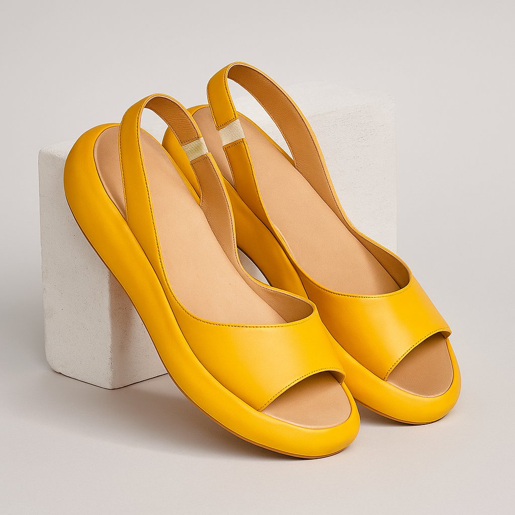 Women's Platform Cushioned Slingback Sandals