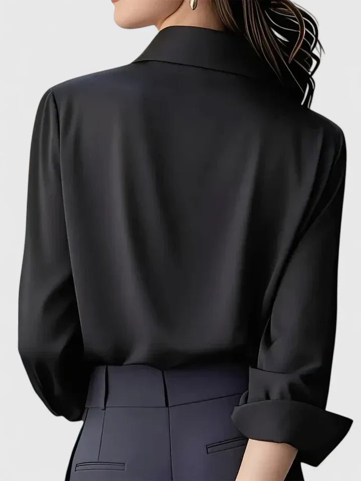 Women's Professional Concealed-Button Satin Shirt