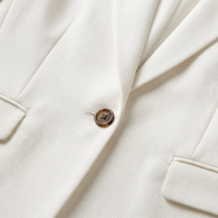 Women's Single-Button Tailored-Fit Classic Blazer