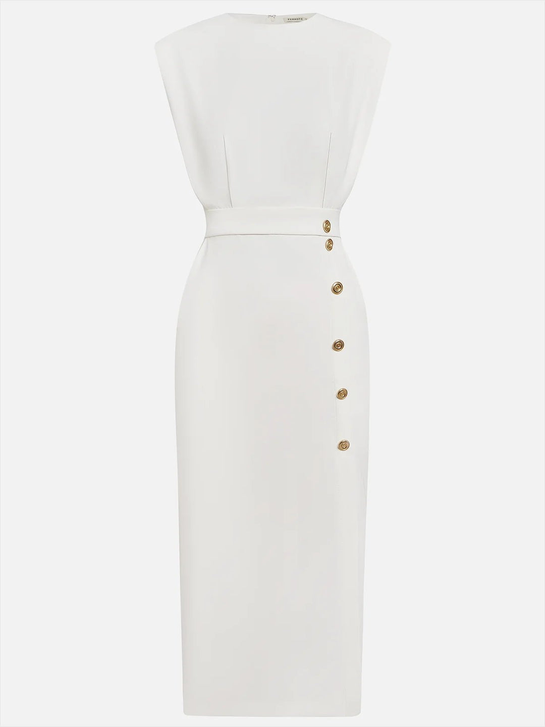 Women's Sleeveless Button-Front Midi Dress