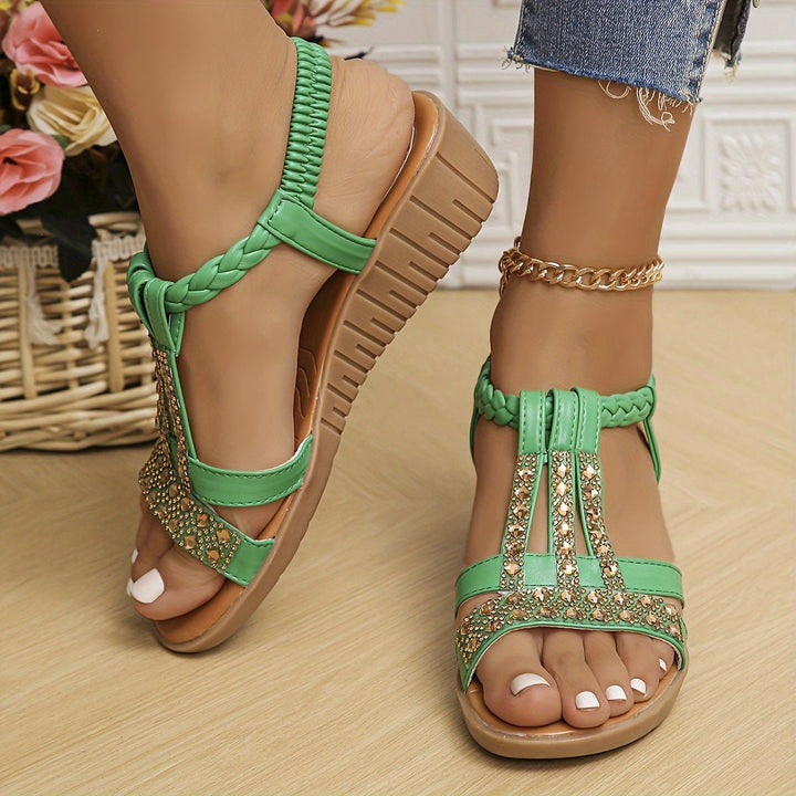 Women's T-Strap Wedge Orthopedic Sandals