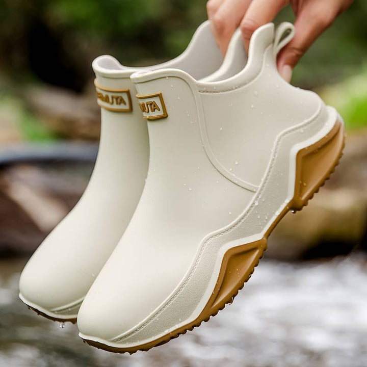 Women's Waterproof Slip-On Ankle Rain Boots