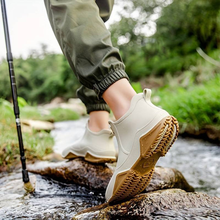 Women's Waterproof Slip-On Ankle Rain Boots